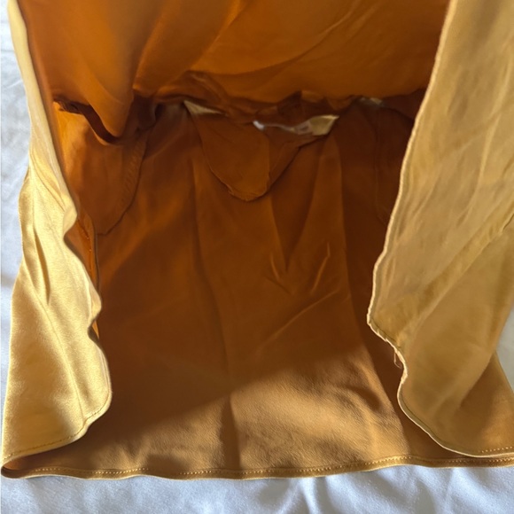 Vintage 90s Victoria’s Secret 100% Silk Camisole Top - Gold Mustard - Picture 11 of 12